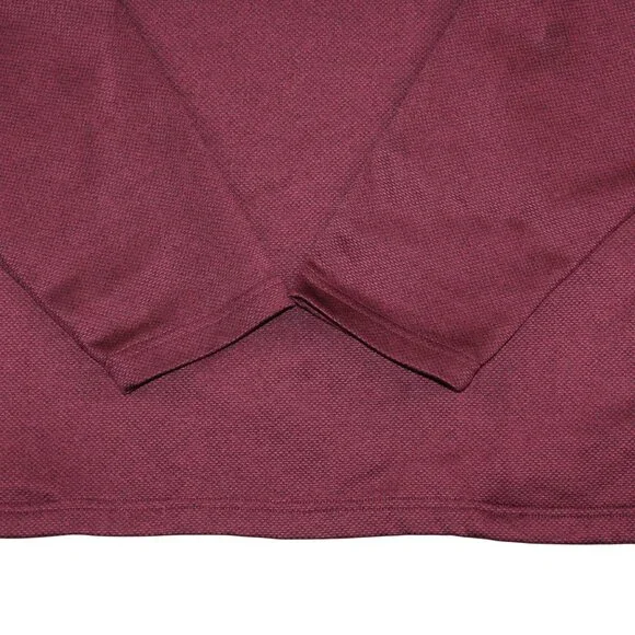 Callaway Golf Mens XL 1/4 Zip Maroon Pullover Side Pocket Jacket Athleisure Wear - Picture 6 of 9